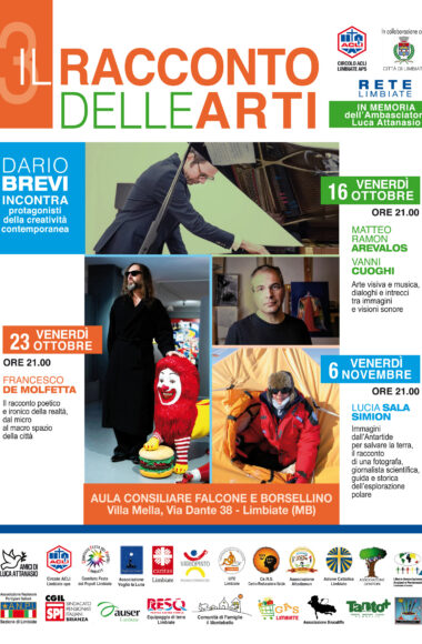 Locandina rassegna Il Racconto delle Arti