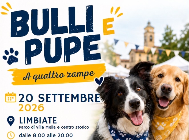Bulli e Pupe a quattro zampe 2026: una giornata per la tutela degli animali e la comunità