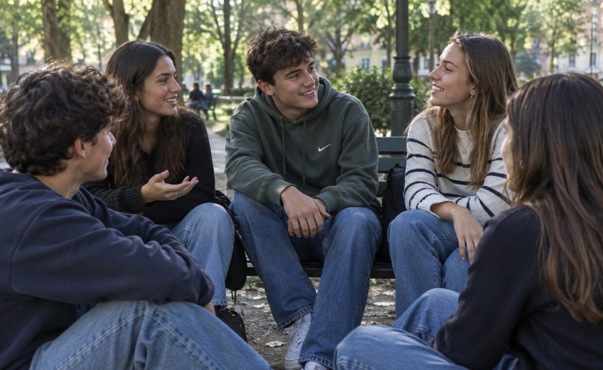 ragazzi nel parco