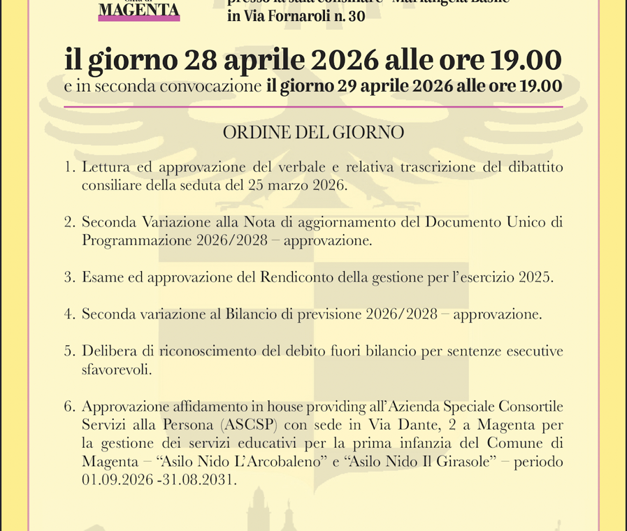 Manifesto Consiglio Comunale 28.04.2026