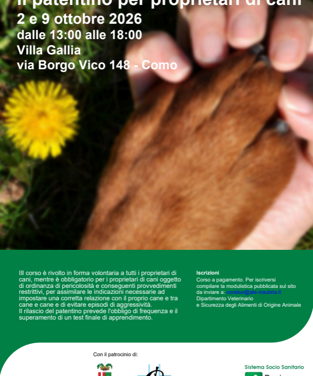 patentino per proprietari cani ats insubria