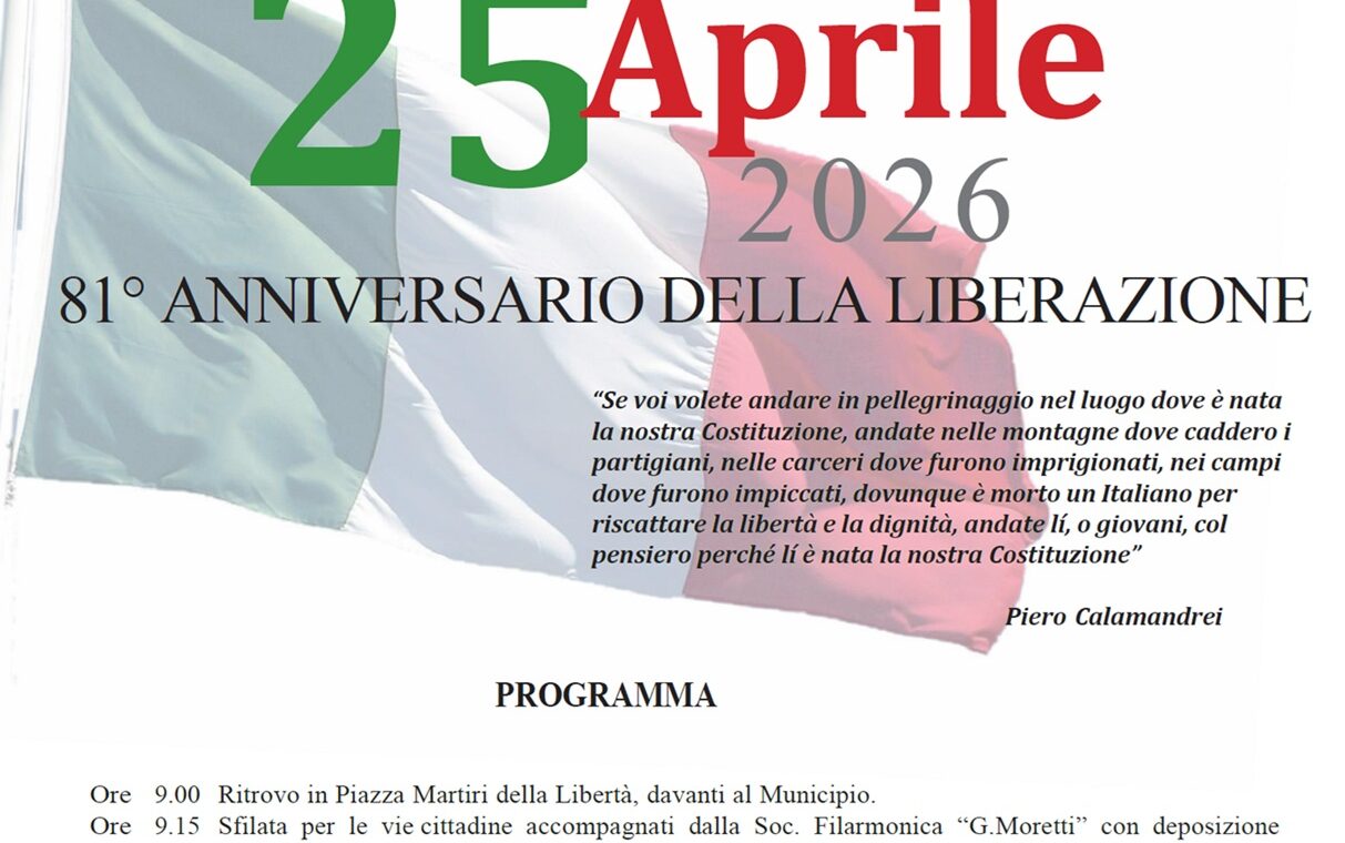 25 Aprile Festa della Liberazione_MANIFESTO