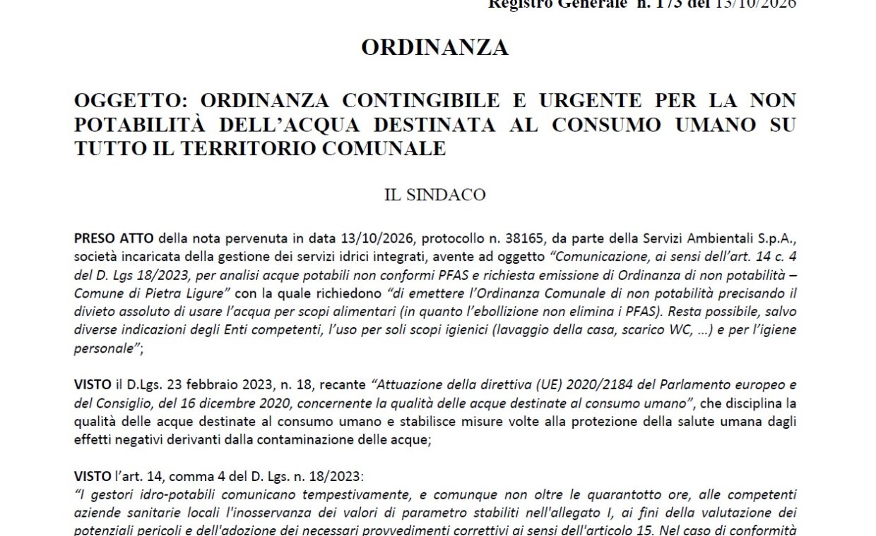 ordinanza acqua 1