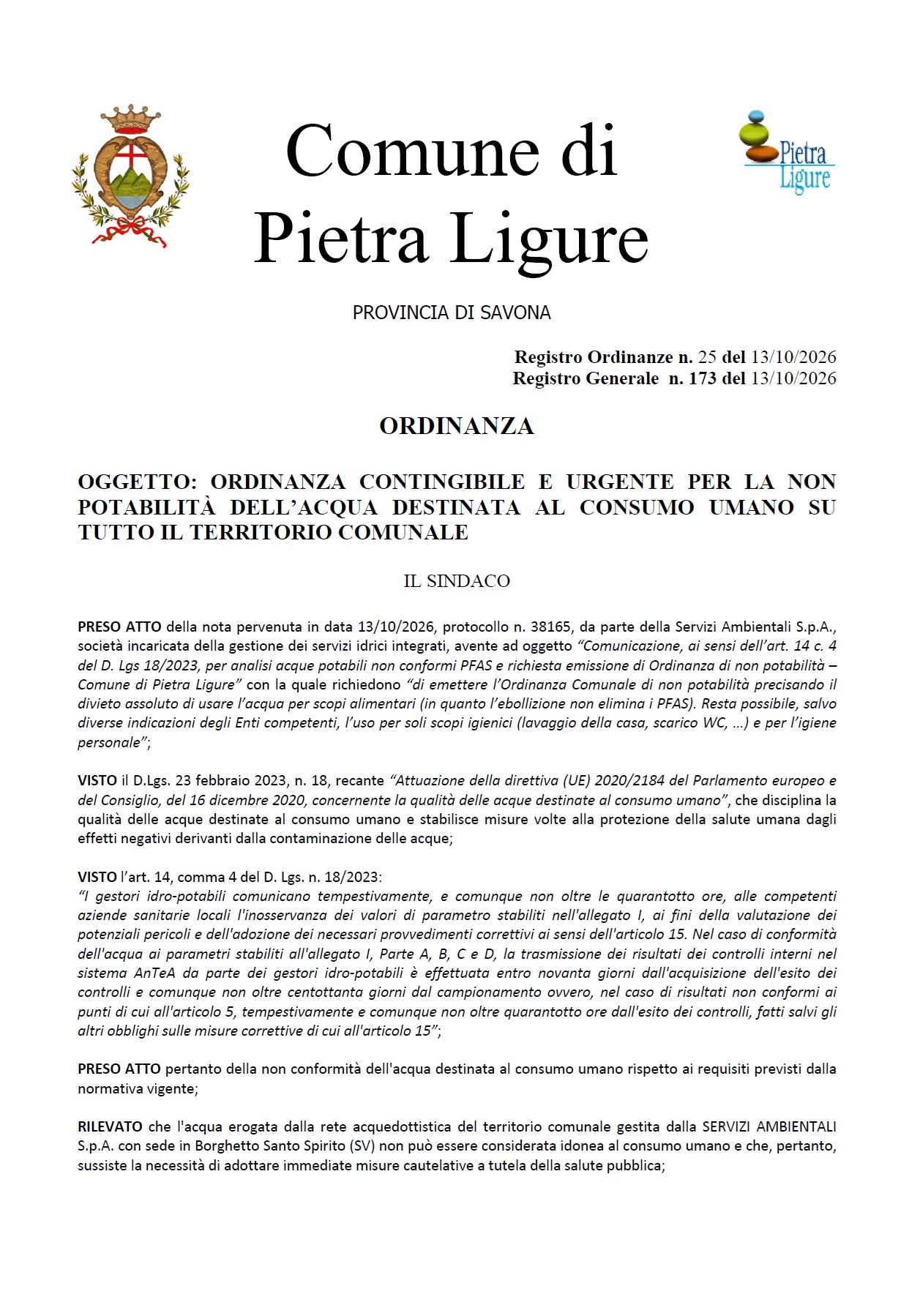 ordinanza acqua 1