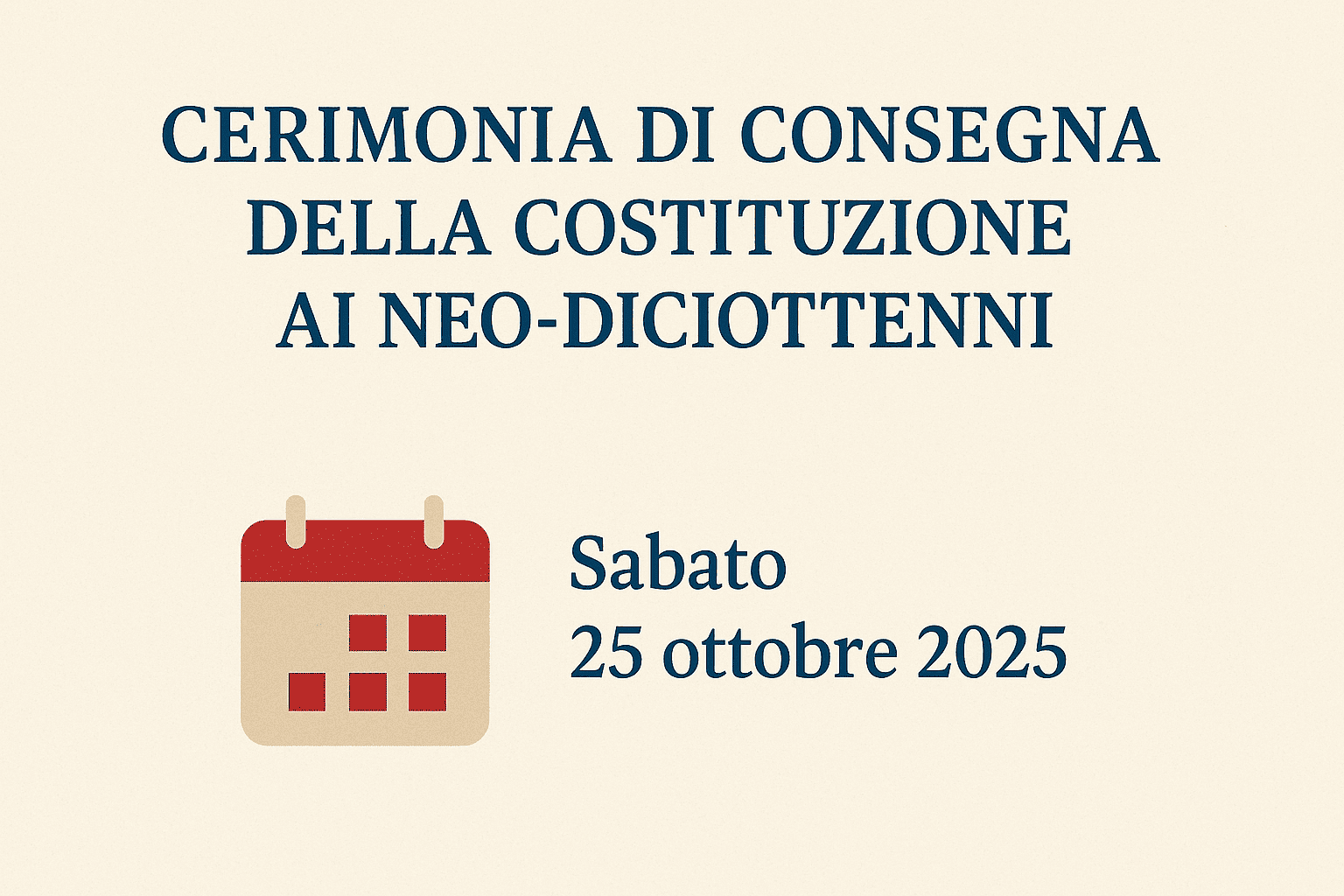 cerimonia consegna costituzione