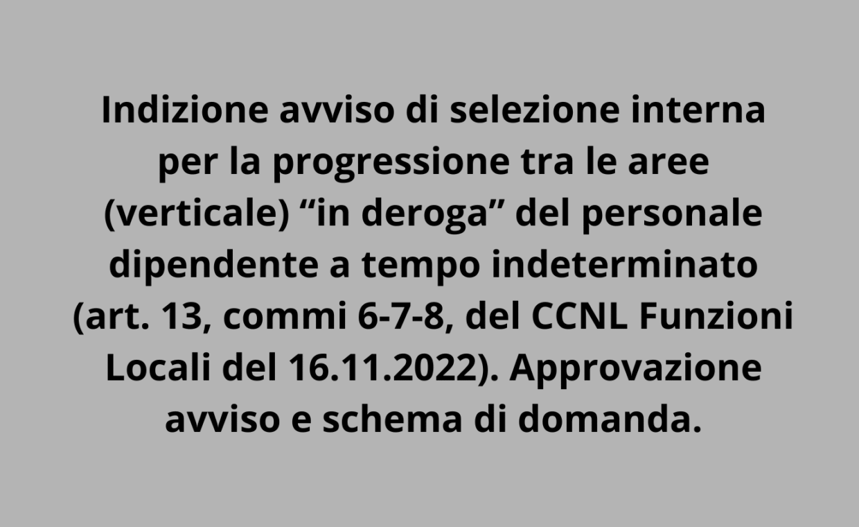 selezione interna