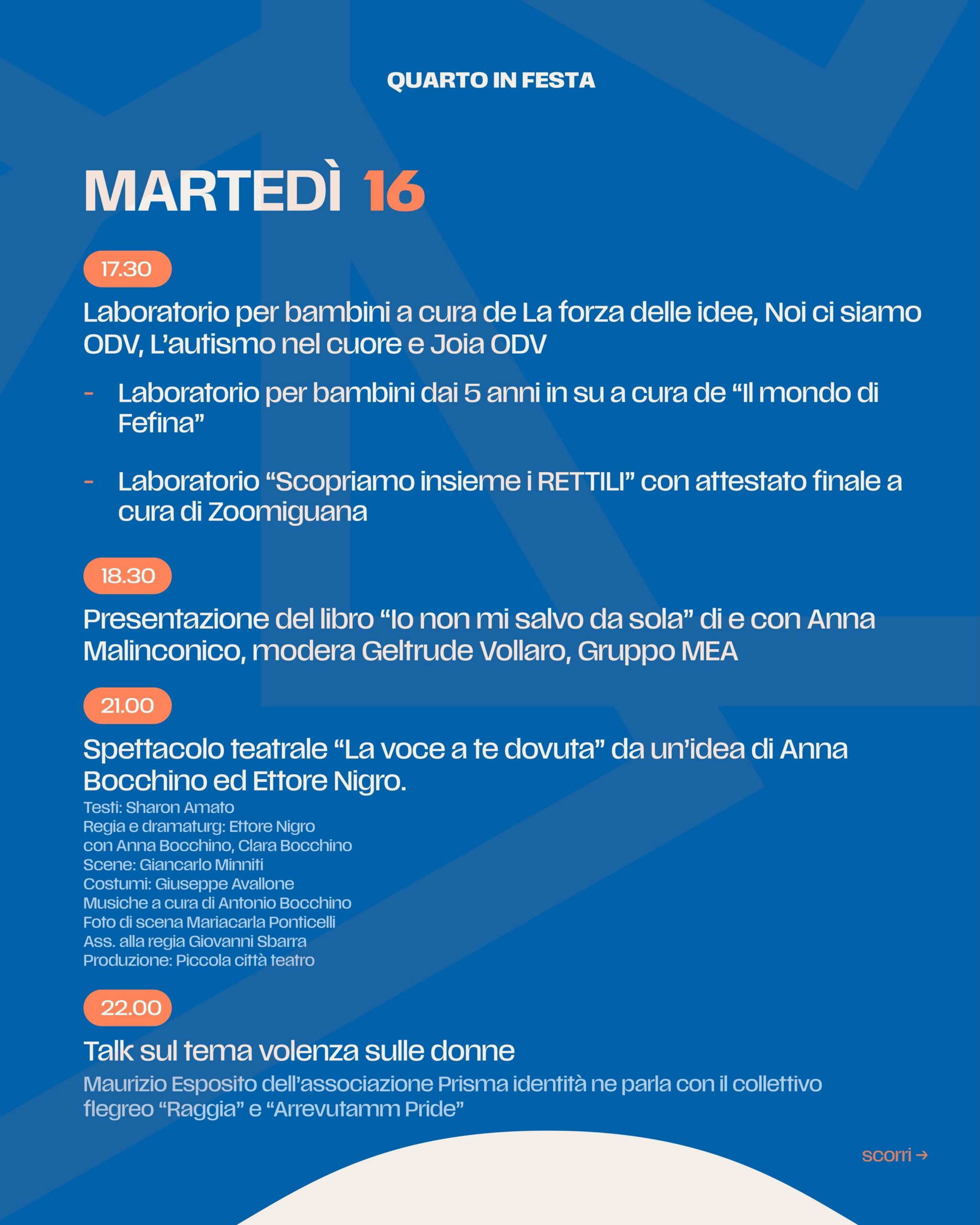 martedi 16