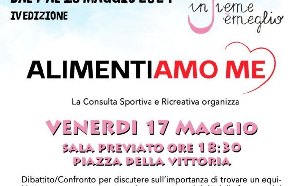 Conferenza alimentiamo me 17 maggio