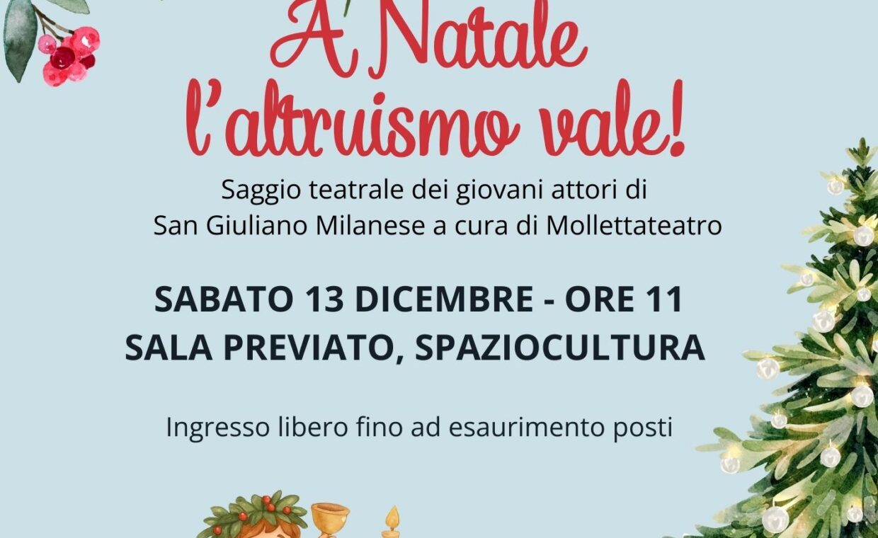 A natale l'altruismo vale 13.12