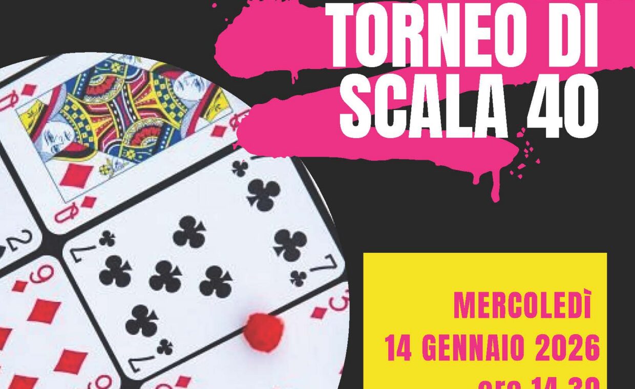 TORNEO DI SCALA 40 14 GENNAIO 2026