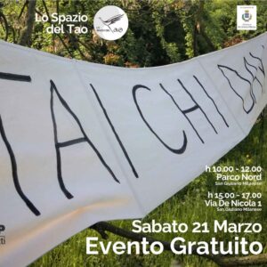 locandina GIORNATA MONDIALE DEL TAI CHI - LO SPAZIO DEL TAO