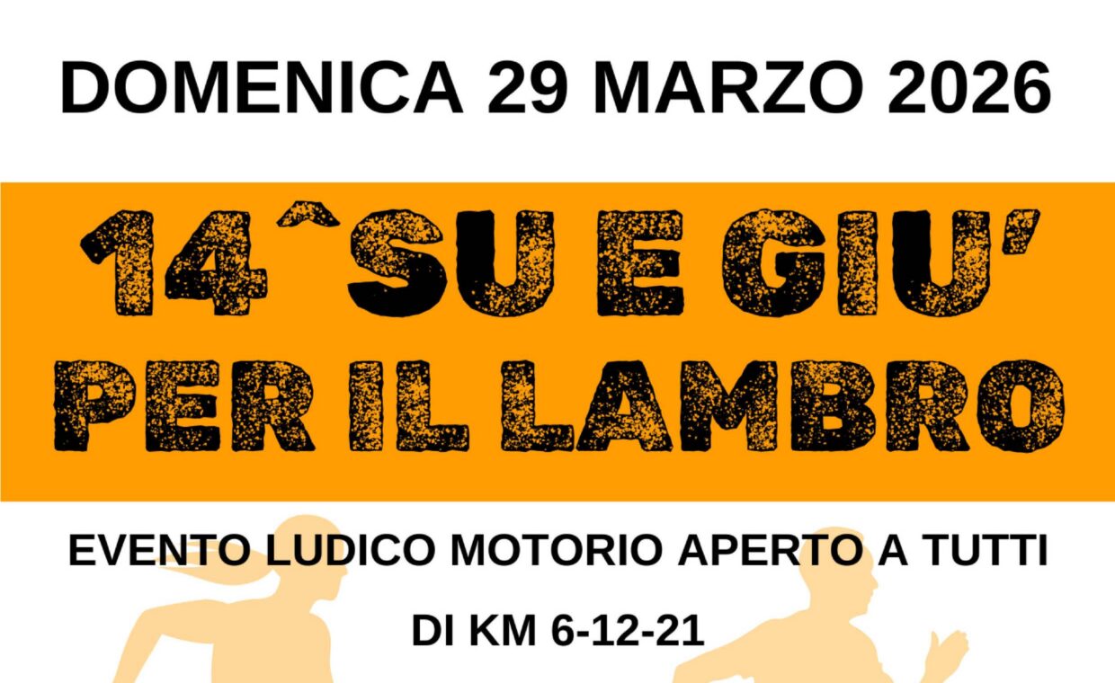 locandina SU E GIU' PER IL LAMBRO 2026