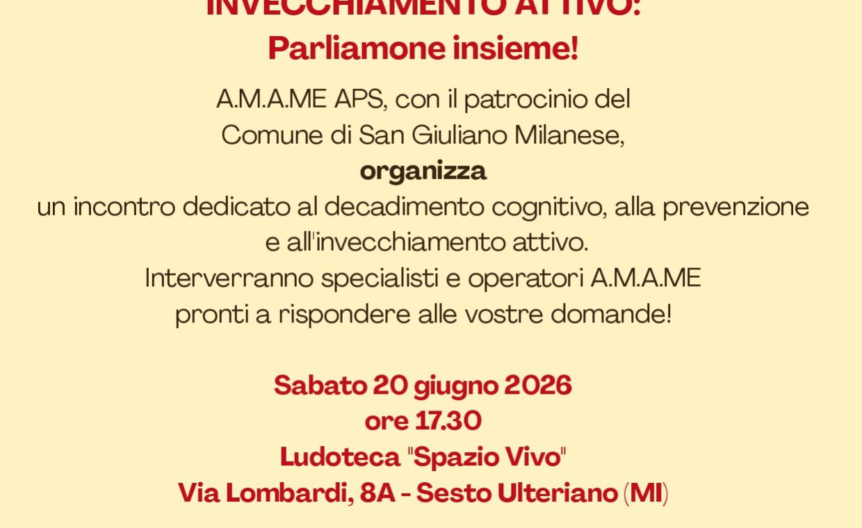 DECADIMENTO COGNITIVO 20 GIUGNO