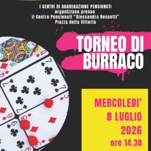 TORNEO DI BURRACO 8 LUGLIO '26