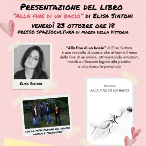 presentazione libro alla fine di un bacio