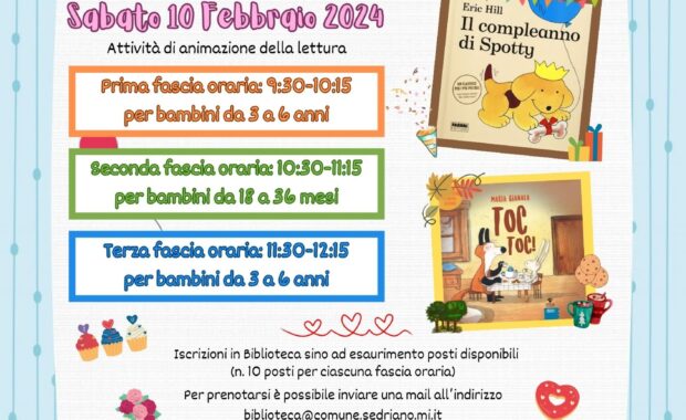 10 Febbraio - Il sabato delle storie in Biblioteca