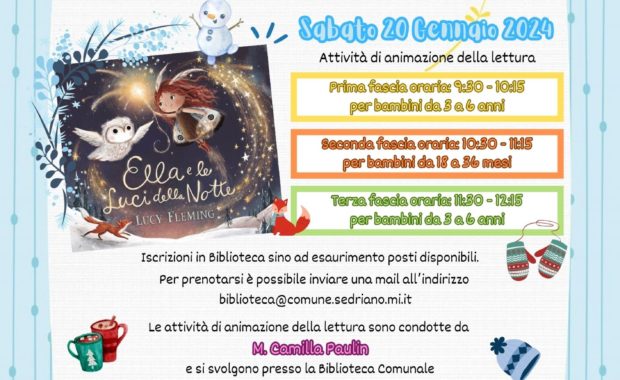 20 Gennaio - Il Sabato delle storie in Biblioteca