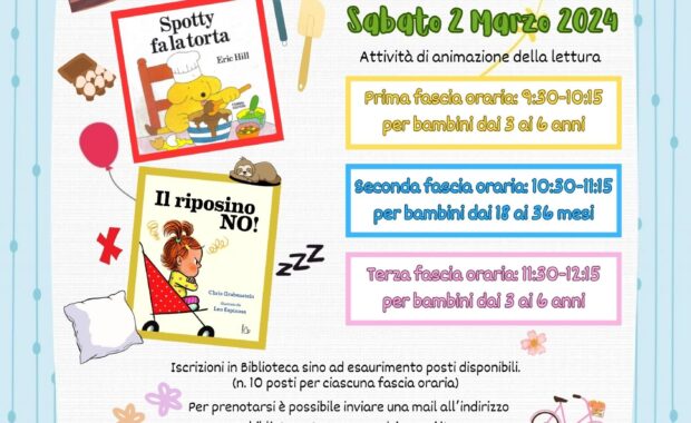 2 Marzo - Il sabato delle storie in Biblioteca