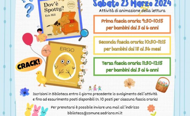 23 Marzo - Il sabato delle storie in Biblioteca