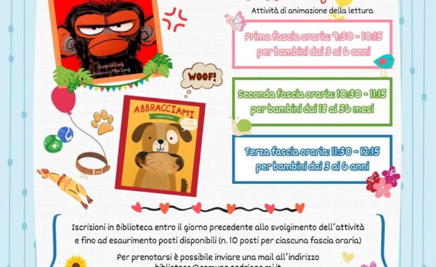 20 APRILE 2024 - IL SABATO DELLE STORIE IN BIBLIOTECA