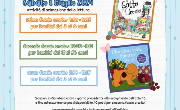 il sabato delle storie in biblioteca-8 giugno 2024