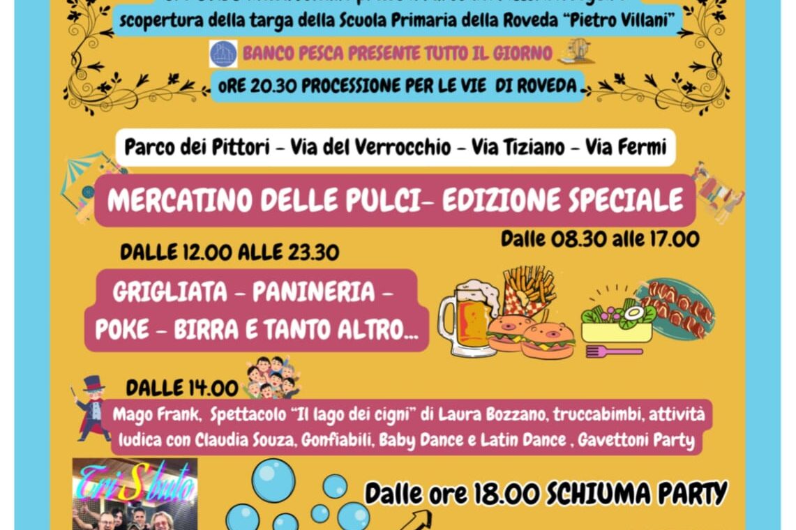 festa della roveda 14 settembre 2025
