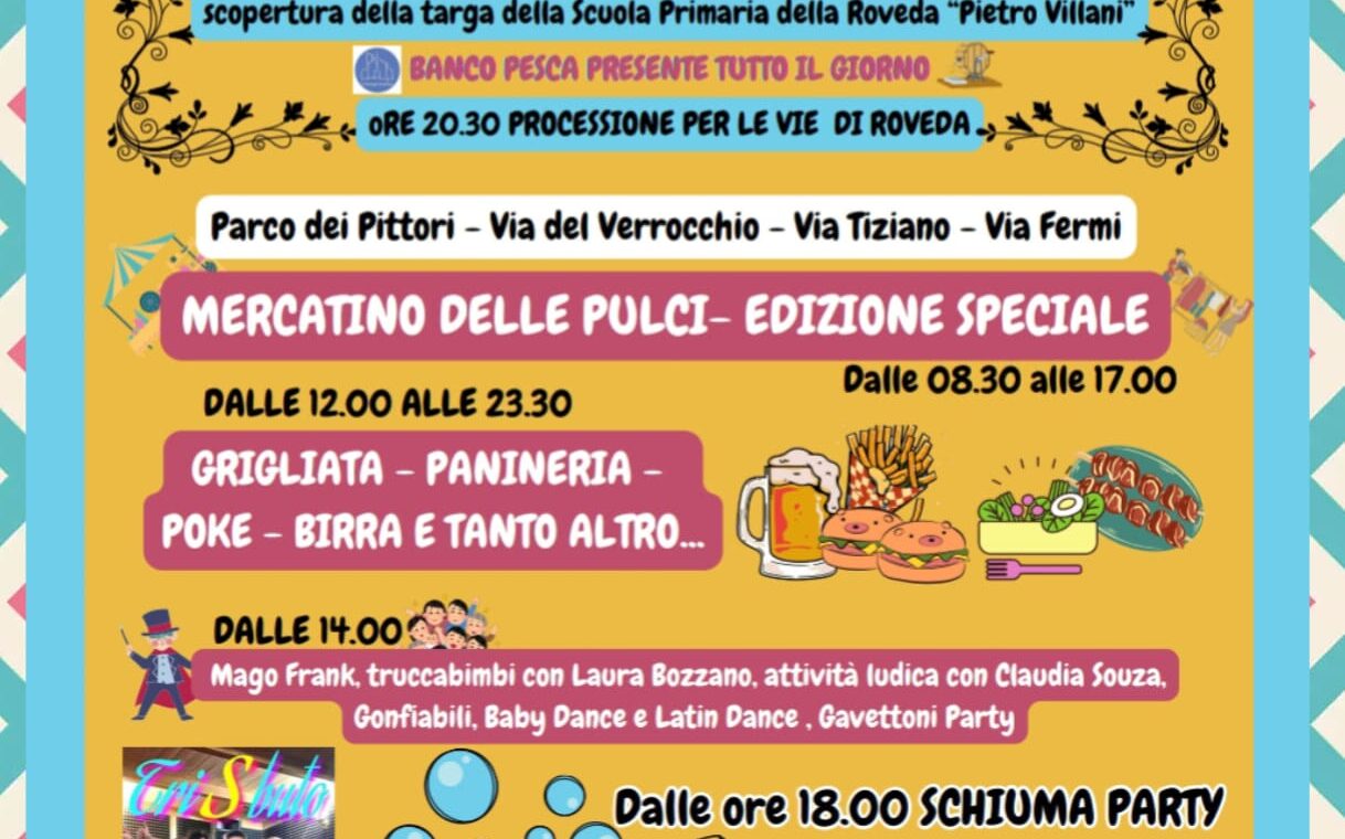 festa della roveda 14 settembre 2025