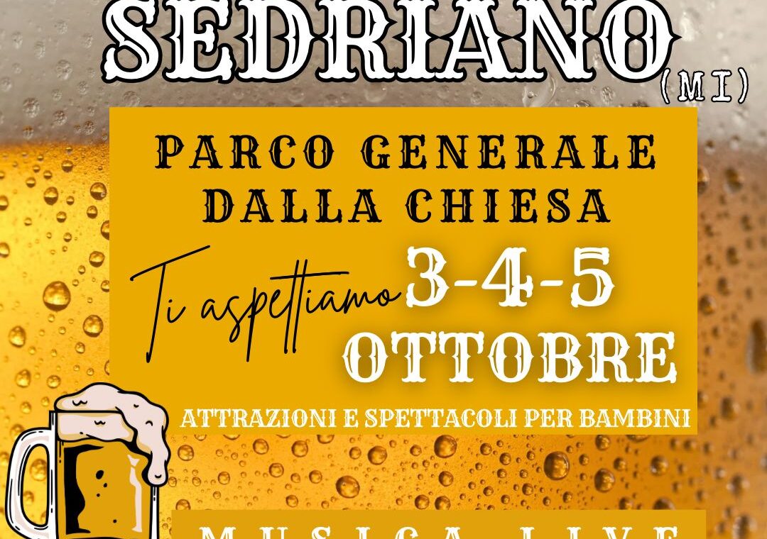 3-4-5 ottobre 2025 al Parco Generale Dalla Chiesa evento BirriAmo