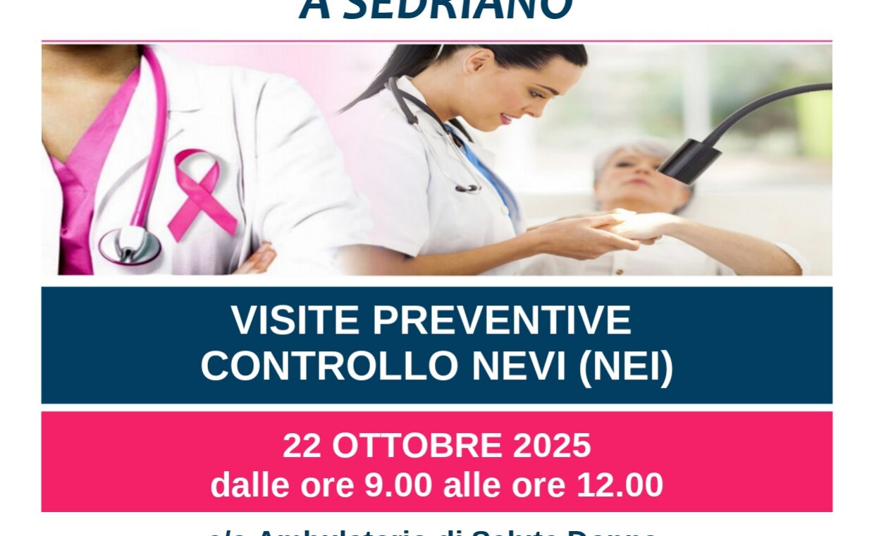 SEDRIANO CUTE OTTOBRE IN SALUTE 2025