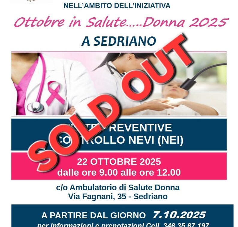 SEDRIANO CUTE OTTOBRE SOLD OUT