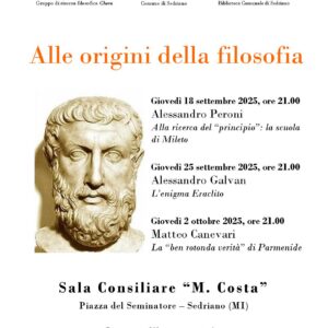 Inizia Giovedì 18 Settembre 2025 alle ore 21.00 in Sala Consiliare 