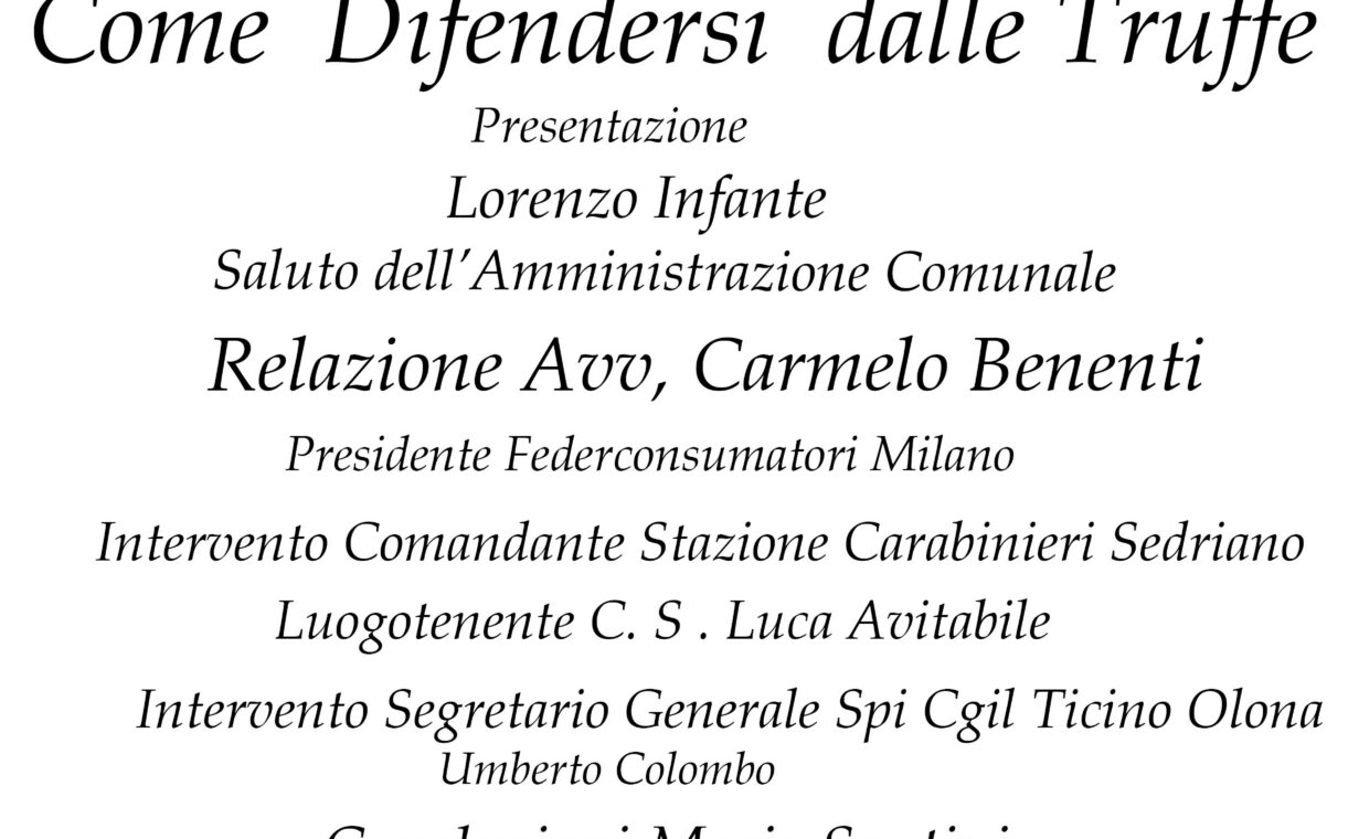 come difendersi dalle truffe
