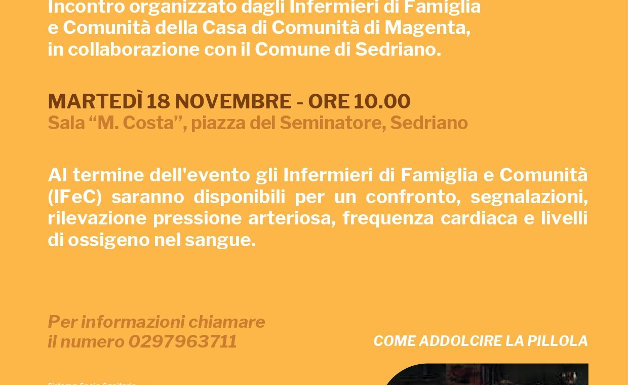 assunzione farmaci SEDRIANO