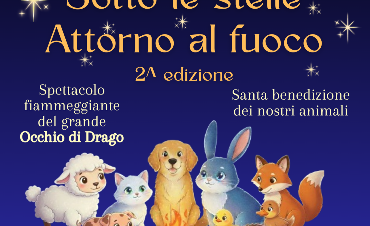 sotto le stelle attorno al fuoco