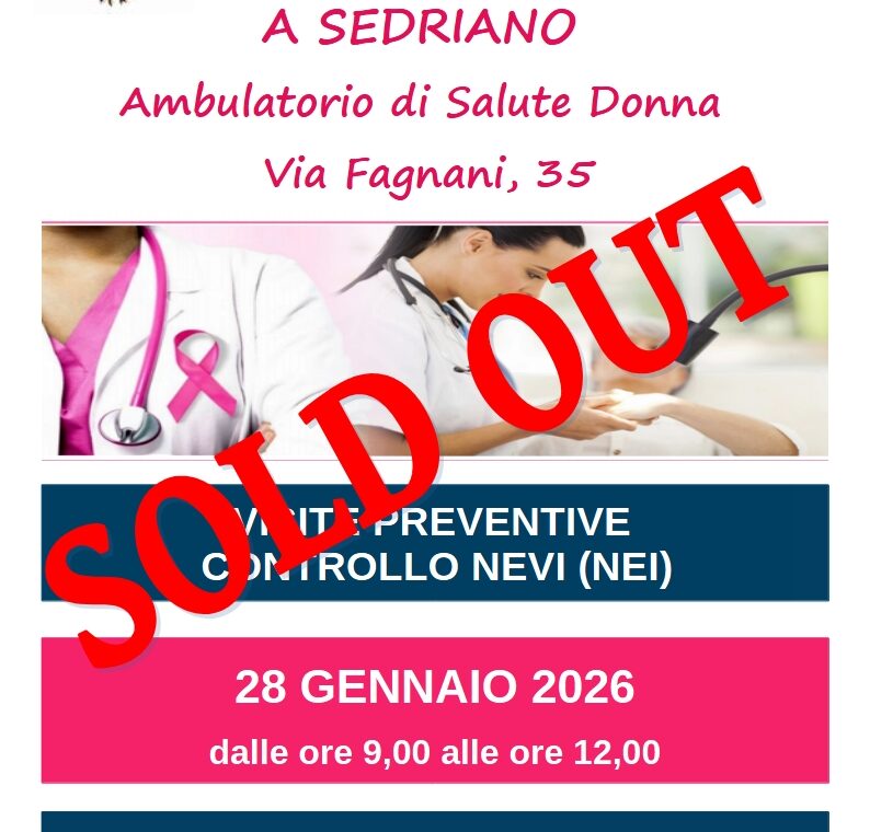 SEDRIANO CUTE GENNAIO 2026