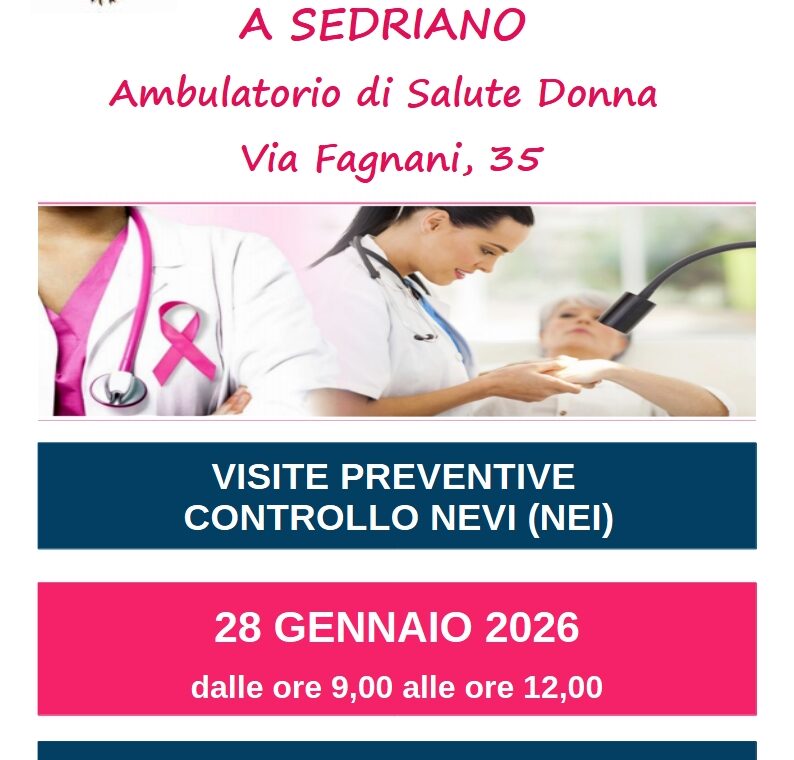 SEDRIANO CUTE GENNAIO 2026