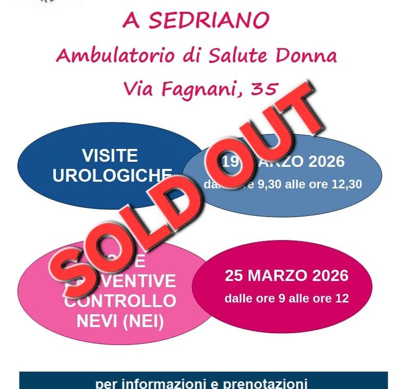 SEDRIANO MARZO 2026 sold out