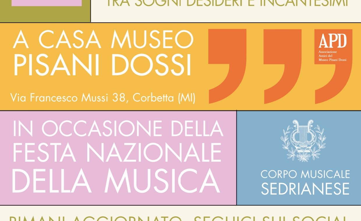 concerto d'estate a Corbetta il 21 giugno 2026