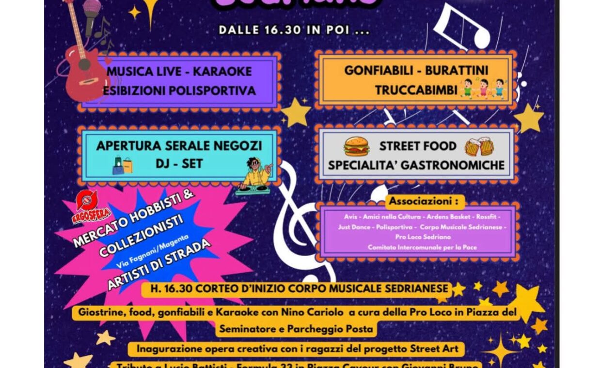 notte di note - festa e tanto divertimento il 27 giugno 2026 dalle 16.30 in poi