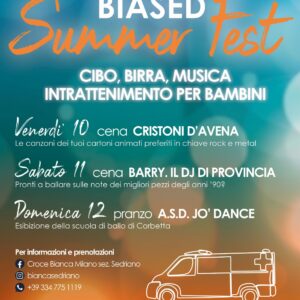 biased summer fest 10-11-12 luglio 2026 cibo, birra, musica e intrattenimento per bambini