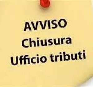 chiusura ufficio tributi