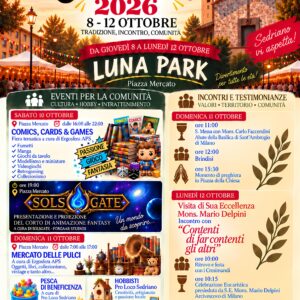 Manifesto della Festa Patronale di San Remigio 2026 del Comune di Sedriano, in programma dall’8 al 12 ottobre, con luna park, eventi per la comunità e celebrazioni religiose