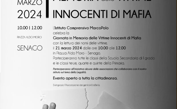 locandina giornata vittime di mafia 2024