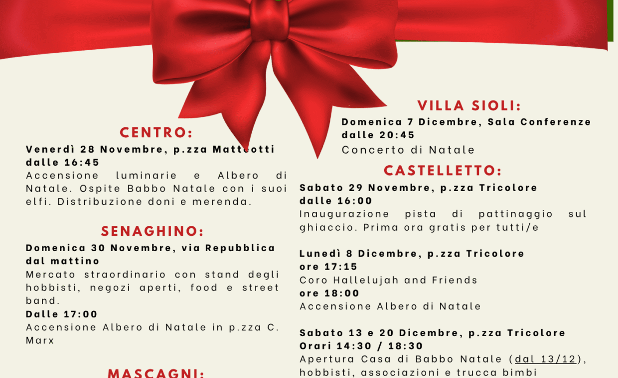 locandina Natale a Senago 2025