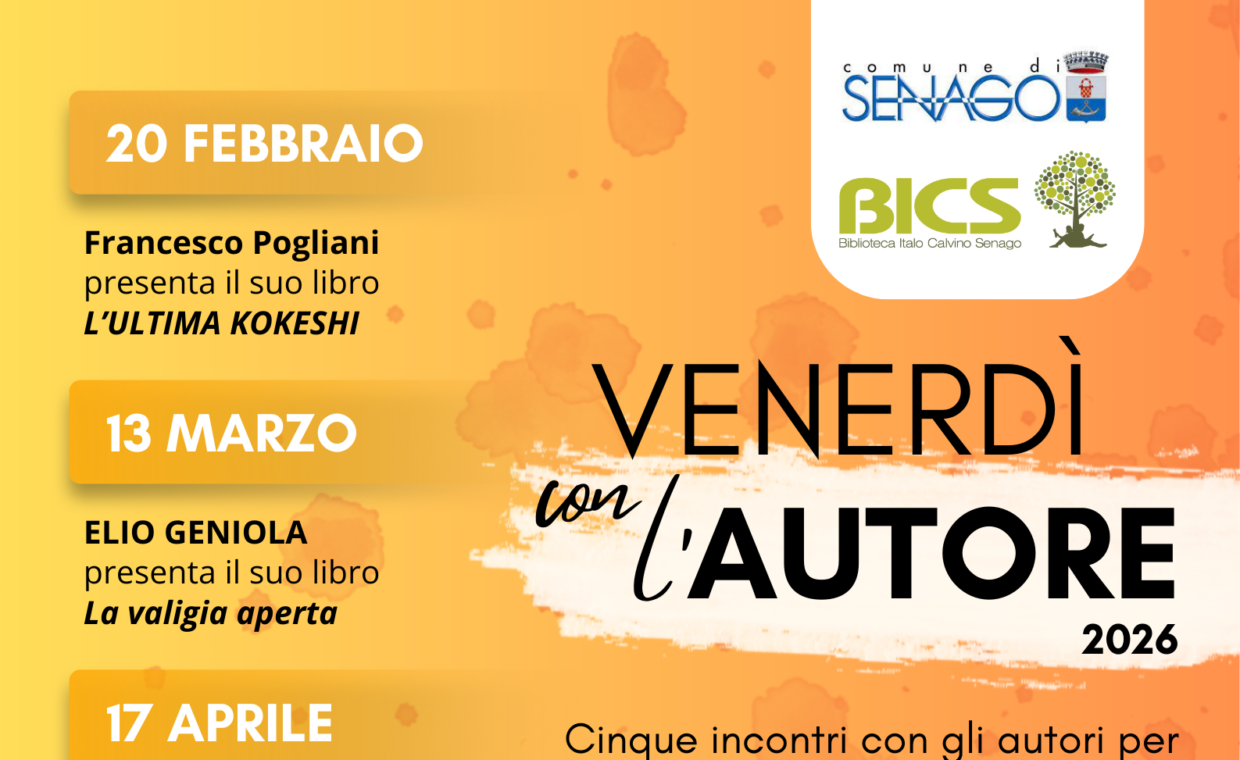 Volantino venerdì con l'autore