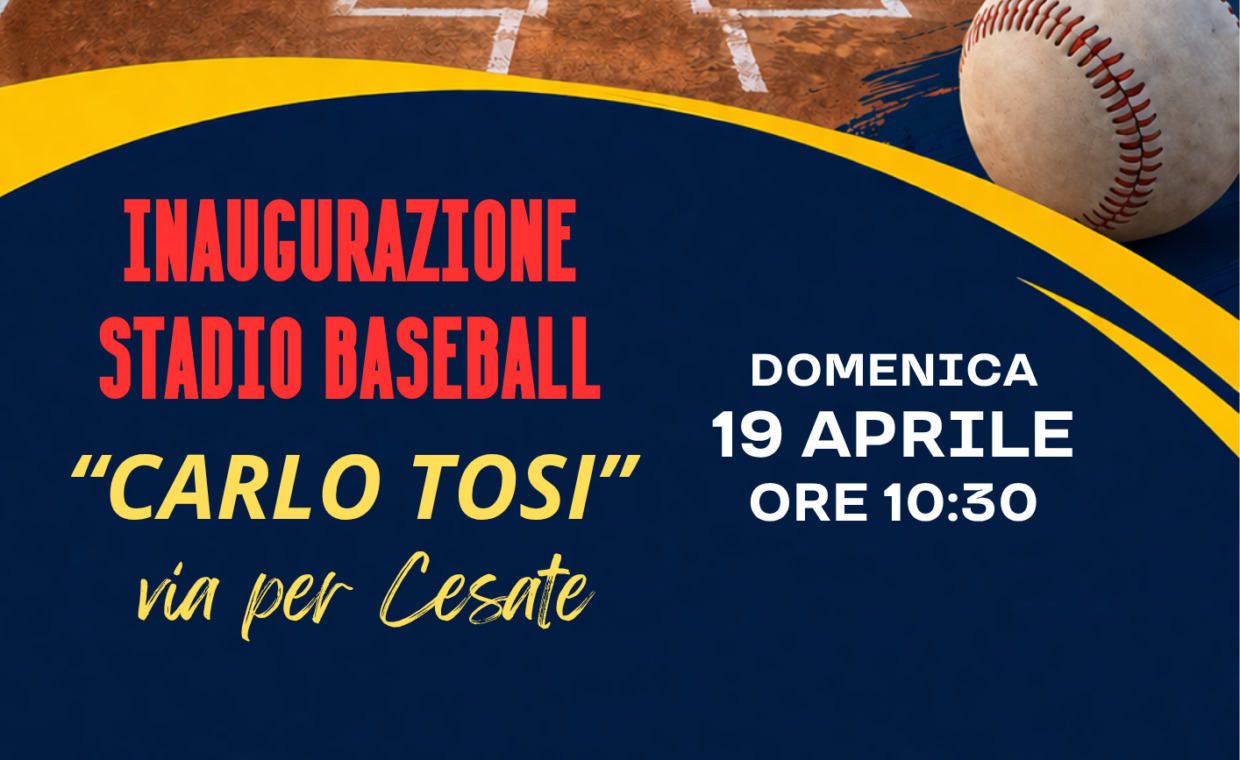 inaugurazione stadio baseball senago