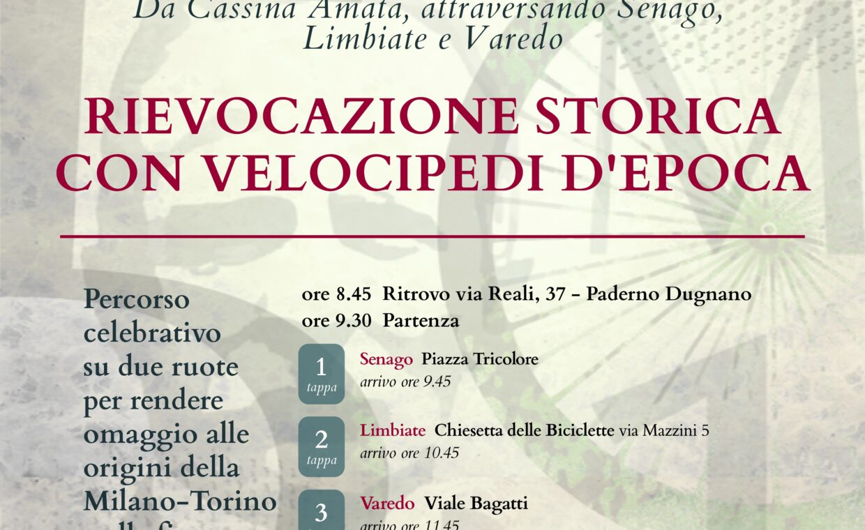 Locandina rievocazione storica Milano Torino Magretti