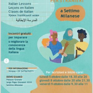 locandina scuola di italiano per stranieri