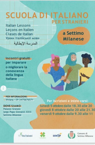 locandina scuola di italiano per stranieri