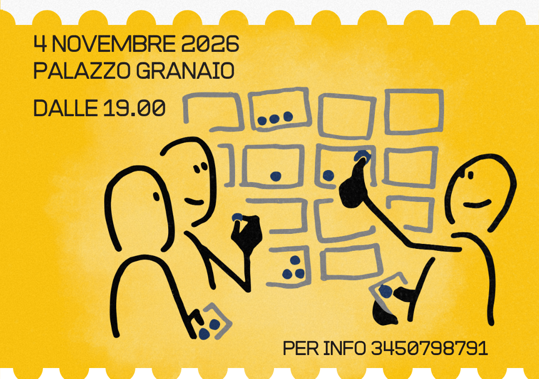 volantino giallo con scritta "hai un'idea che vorresti realizzare?"